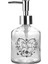Cam Sıvı Sabunluk,kalpli Model 300ML 7,6X15,5CM 1