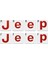 Jeep Compass Mp 2017 - 2020 Ön ve Arka Jeep Amblem Sticker Set Karbon Fiber 1