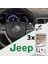 Jeep 2014 - 2020 Logo Yazı Sticker 3 Adet Set 2