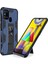 Samsung Galaxy M31 Kapak Standlı Mıknatıslı Tank Kılıf - Lacivert 1