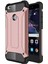 Huawei P9 Lite 2017 Kapak Çift Katmanlı Zırh Tank Kılıf - Rose Gold 1