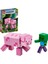 ® Minecraft# 21157 BigFig Domuz ile Bebek Zombi 1