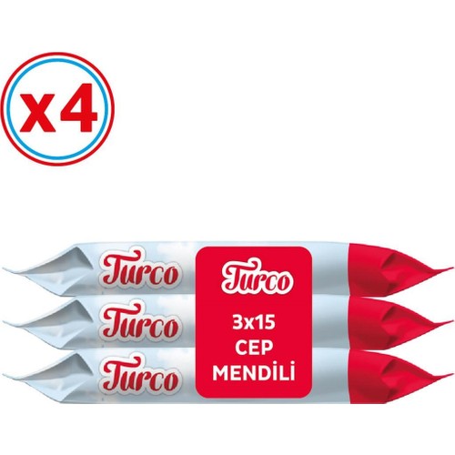Baby Turco Cep Mendili 12 x 15'li ( 180 Yaprak )