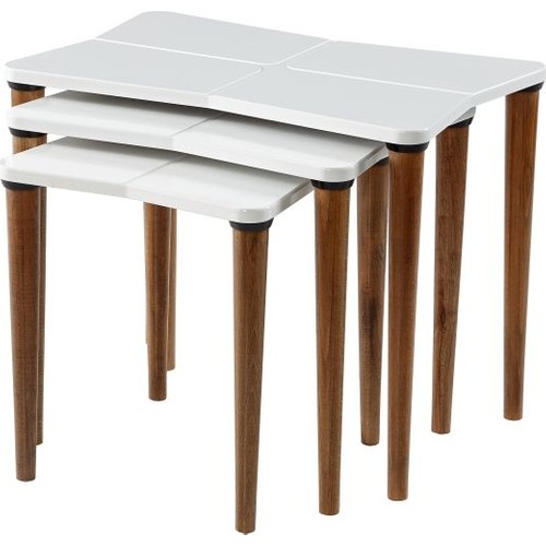 Kaykolsan Home Ahsap Zigon Sehpa 3 Lu Takim Mdf Tabla Fiyati