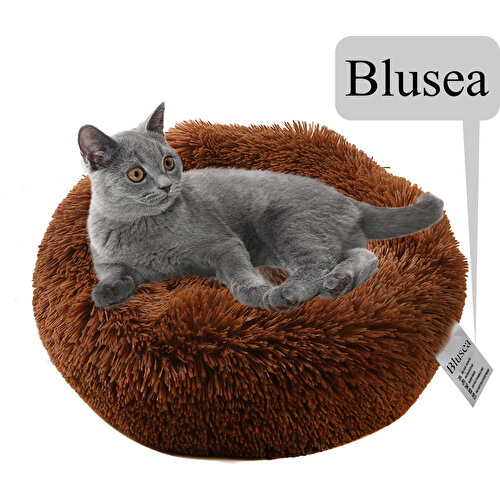 Blusea Yumuşak Peluş Yuvarlak Pet Yatak Kedi Yumuşak Fiyatı