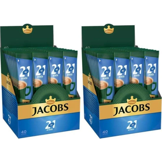 Jacobs 2'si 1 Arada Kahve 80'li