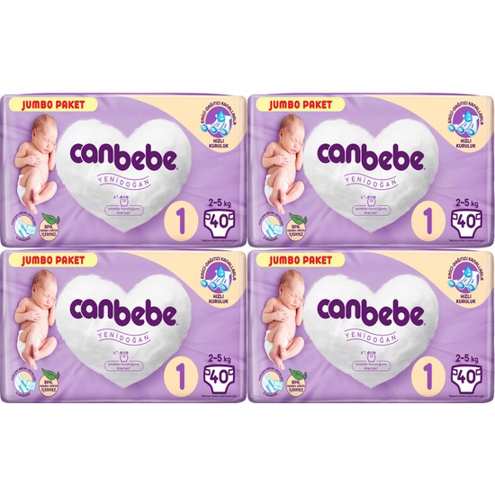 Canbebe 1 Numara Avantaj Yenidoğan Bebek Bezi 25 kg 4