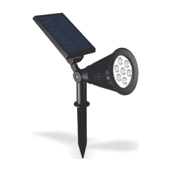Taled 7 W Güneş Enerjili LED Aydınlatma Solar Kazıklı Çim Armatür Beyaz