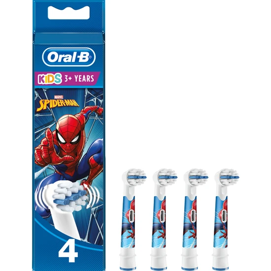 Oral-B Spiderman Çocuklar İçin 4'lü Diş Fırçası Yedek Başlığı EB10