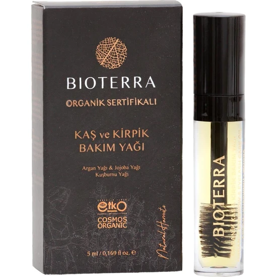 Bioterra Organik Kaş Kirpik Bakım Yağı Eyebrow ve Eyelash Oil 5ml