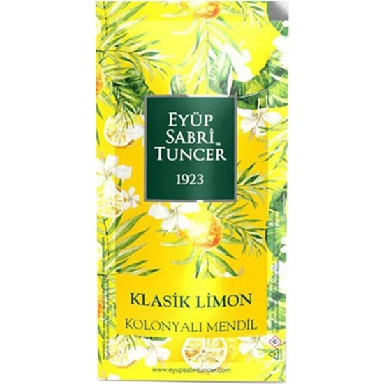 Eyüp Sabri Tuncer Klasik Limon Kolonyalı Mendil 150'li