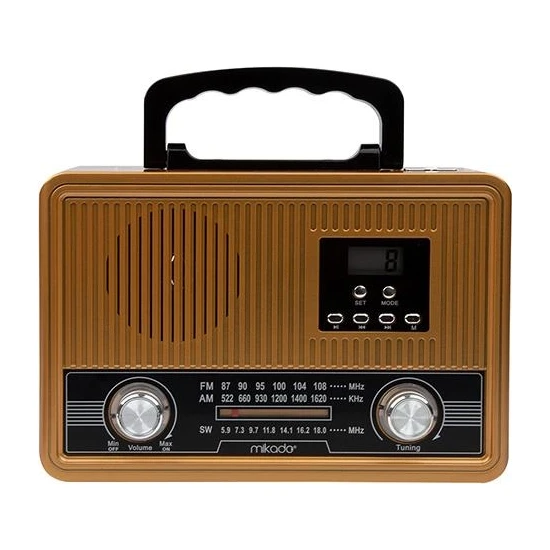 Mikado MDR-683 Siyah Usb-Tf Destekli Bluetooth Fm/am/sw Klasik Radyo