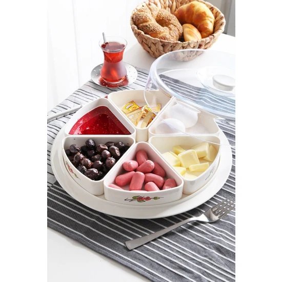 Vip Gross Vipgross 6 Bölmeli Yuvarlak Kahvaltılık