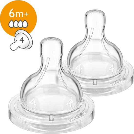 Philips Avent AntiKolik Biberon Emziği 6 ay+ 2�li SCF634/27 Fiyatı