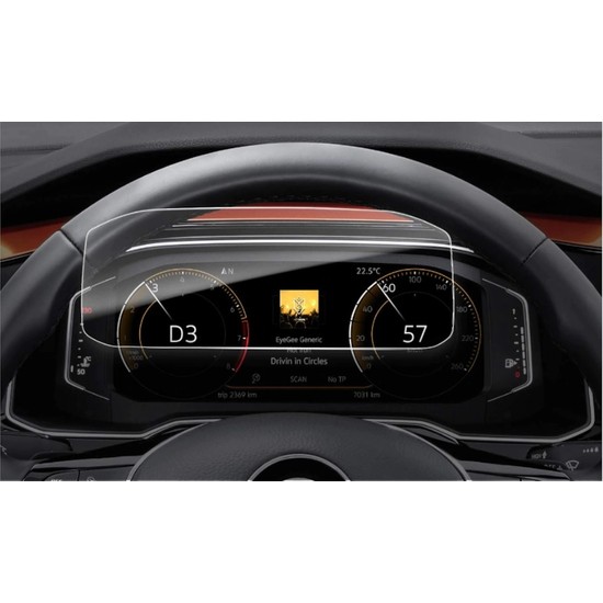 Aeltech Volkswagen Polo Dijital Panel 9h Nano Ekran Koruyucu
