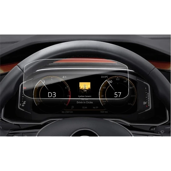 Ael-Tech Volkswagen Polo Dijital Panel 9h Nano Ekran Koruyucu