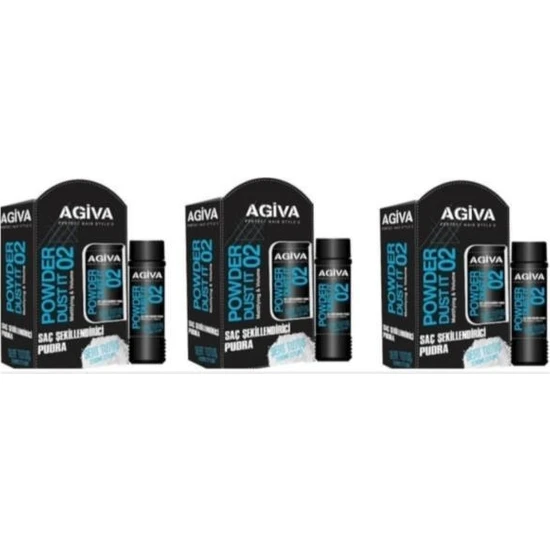 Agiva Saç Şekillendirici Pudra - 02 Sert Tutuş X3