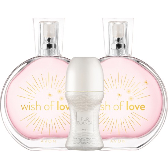 Avon Wish Of Love Kadın Parfüm Ikili Set + Roll-on Paketi
