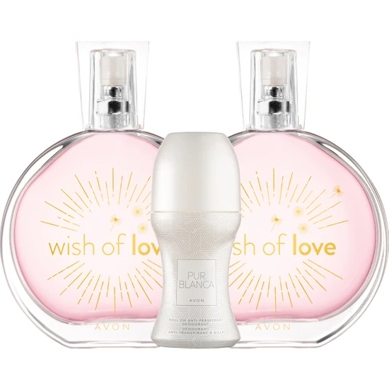 Avon Wish Of Love Kadın Parfüm Ikili Set + Roll-on Paketi