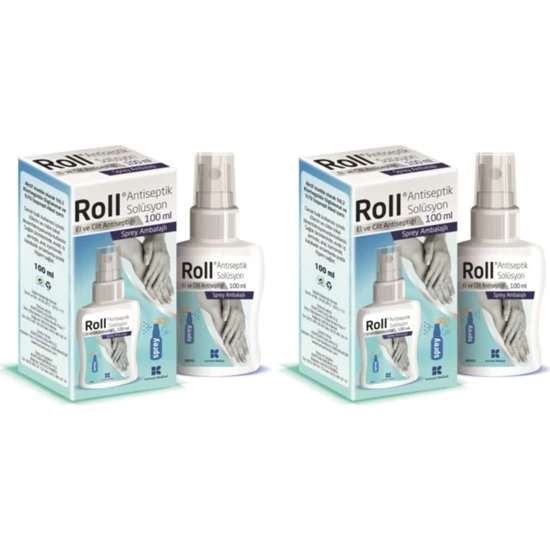 Roll Sprey El ve Cilt Dezenfektanı 100 ml (2 Adet)