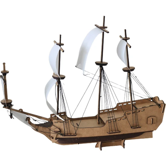 3D Sergi 3D Ahşap Puzzle Korsan Gemisi 89 Parça