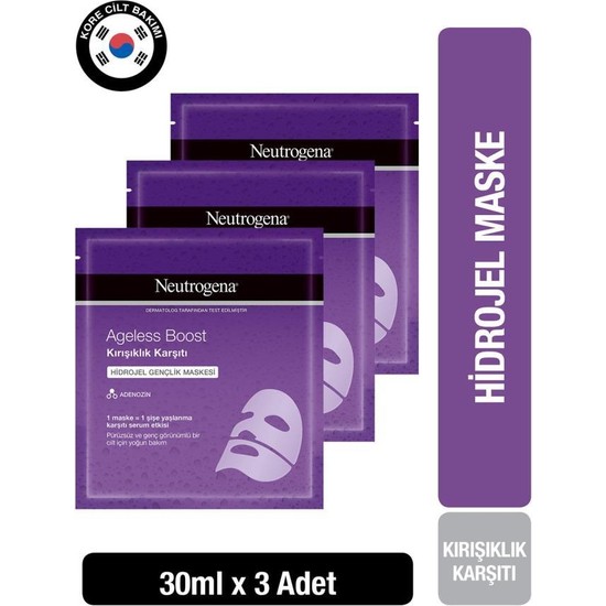 Neutrogena Ageless Boost Kırışıklık Karşıtı Hidrojel Maske X3