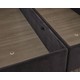 Niron Piano Lite Baza ve Başlık Seti 120x200 cm Tek Kişilik Siyah Metal Profil Baza ve Başlığı Silinebilir Soho Kumaş