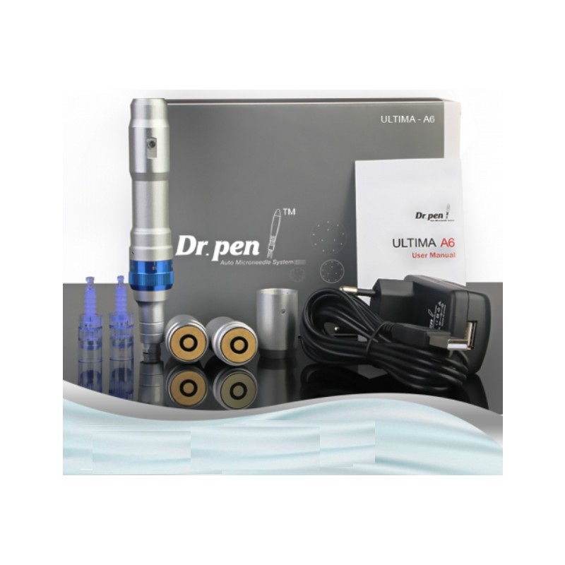 Dr. Pen A6 Şarjlı Dermapen Mikro Iğneleme Cihazı 2 Bataryalı Derma Pen Dermaroller Cihazı