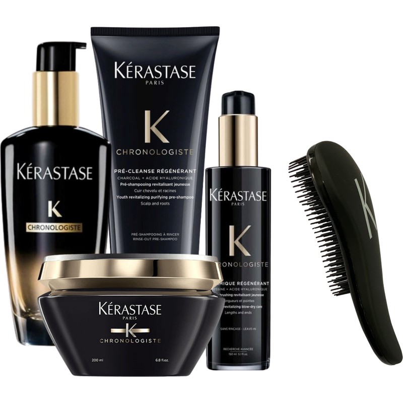 Kerastase Chronologiste Havyar Özlü Set Pre-Cleanse 200 ml + Maske 200 ml + Krem 150ML + Bakım Yağı 100 ml