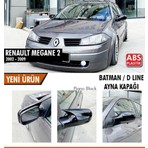 Nam Tuning Renault Megane 2 Batman Ayna Kapağı Yarasa Ayna Piano Black Plastik