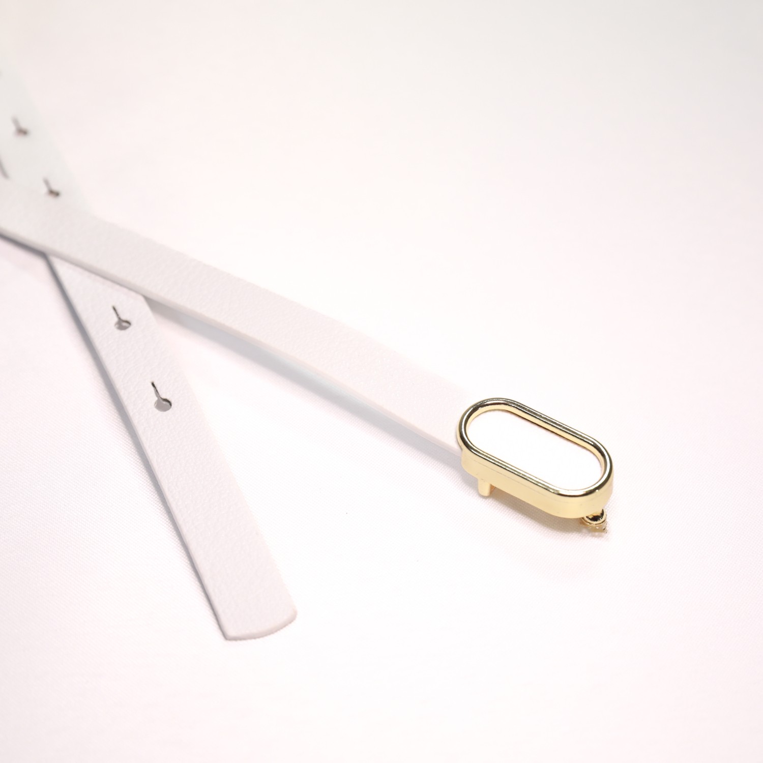 Fiori Ithal Oval Gold Tokalı Ince Kemer, Pantolon Kemeri, Gömlek Kemeri, Ceket Kemeri görsel 2
