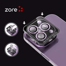 ZORE Apple iPhone 15  Cl-12 Premium Safir Kamera Lens Koruyucu