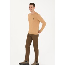 U.S. Polo Assn. Normal Bel Normal Paça Slim Fit Hardal Erkek Pantolon MICEL23K
