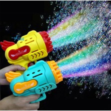 Yk Store Işıklı Pilli Köpük Baloncuk Makinesi Tabancası Yeni Tasarım Bol Köpük Süper Bubble Gun