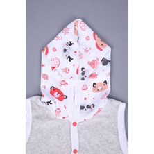 Baby Hola Kız Erkek Bebek Kapüşonlu Kadife Cepli Yelek 3297