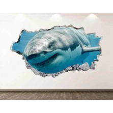 Kt Grup Vahşi Köpek Balıkları Full Hd Baskı 3D Sticker Kaplama
