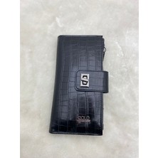 Çiğdem Kundura Siyah Büyük Boy Kadın Cüzdan - Siyah - Tek Ebat - ST02079-SİYAH-TEK Ebat