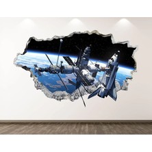 Kt Grup Uzay Araçları Full Hd Baskı 3D Modern Duvar Sticker