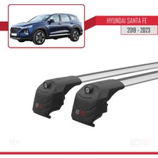 Acpar Hyundai Santa Fe (Tm) 2019 ve Sonrası ile Uyumlu Ace-2 Ara Atkı Tavan Barı Gri