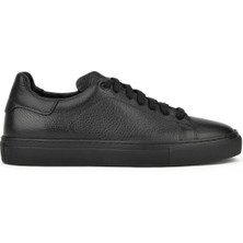 Ziya Erkek Deri Sneaker 1331026ZF7 Siyah