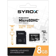 Syrox Mc8 8gb Micro Sd Hafıza Kartı Class 10