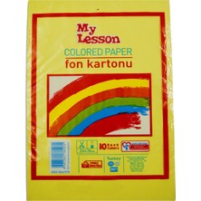 My Lesson 24 x 34 10 Renk Fon Kartonu 1 Paket