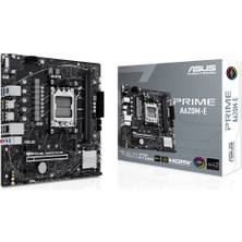 Asus Prıme A620M-E Amd A620 Am5 Ddr5 6400 Dp Hdmı Vga M2 Usb3.2 Aura Rgb Matx (Prıme A620M-E) Anakart