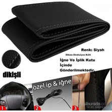 Le Moins Cher Fiat 500C Oto Direksiyon Kılıfı Siyah Dikiş Estetik Görünüm Yüksek Kalite