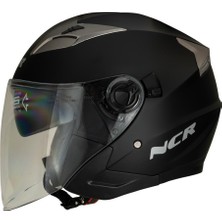 NCR Jet Çenesiz Kask Mat Siyah (Ece Belgeli)