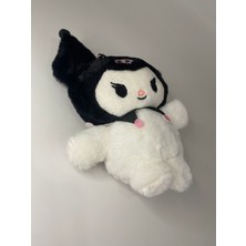 Pink Kuromi Peluş Anahtarlık Siyah