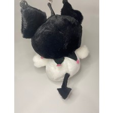 Pink Kuromi Peluş Anahtarlık Siyah