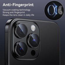 Apple iPhone 15 Pro -15 pro max Uyumlu Kamera Lens Koruyucu, Çiziğe ve Darbeye Dayanıklı Koruyucu (siyah)