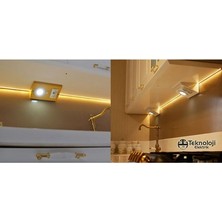 Masfitech Dolap & Tezgah Altı Prizli Aydınlatma 3 Watt (Gün Işığı 4000K)