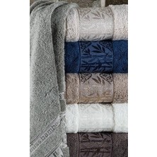 Z&N Style Süper Lüks Miss Bamboo 50X90CM. Çeyizlik  El&yüz 6'lı Havlu Seti  (Çantalı, %70 Bambu Lifi)